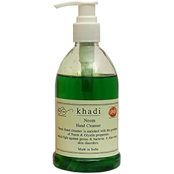 Khadi NEEM HAND WASH PACK OF 1(250ML) - Image 1